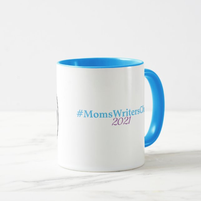Mug Bleu/Bleu 11 oz (Devant droit)