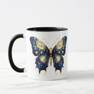 Mug Bleu bleu clair Vert Beurre d'or Halloween Marine