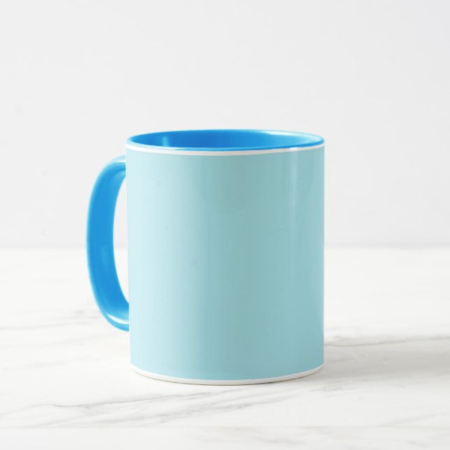 Mug Bleu Blizzard (couleur unie)   (Devant gauche)