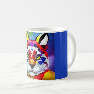 Mug bleu chat d'Alexandre