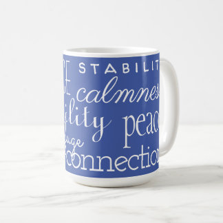 Mug Bleu classique en mots