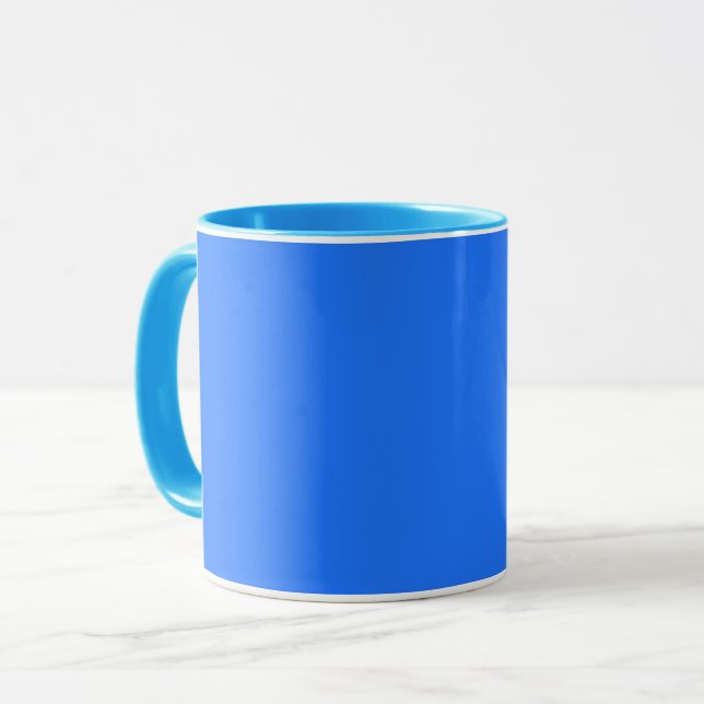 Mug Bleu (Crayola) (couleur solide) (Devant gauche)