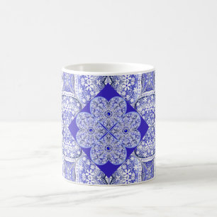 Mug Bleu de dentelle en céramique de Grèce