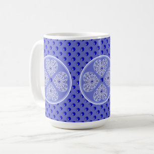 Mug Bleu de dentelle en céramique de Grèce