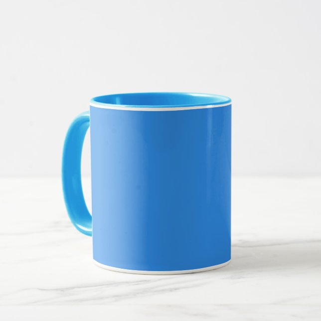 Mug Bleu de France (couleur solide) (Devant gauche)