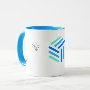 Mug bleu de l'apiculteur