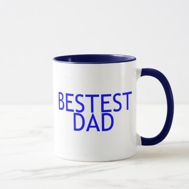 Mug Bleu de papa de Bestest (Droite)
