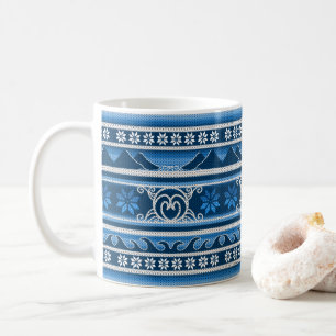 Mug Bleu d'hiver Design nordique