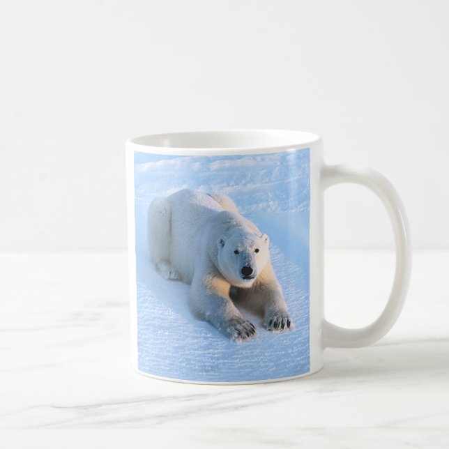 Mug Bleu d'ours blanc (Droite)