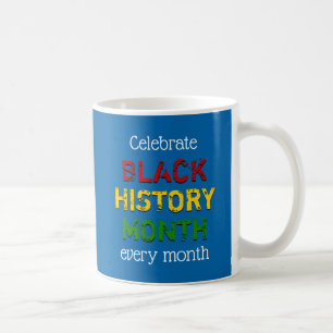 Mug Bleu Écriture chrétienne MOIS D'HISTOIRE NOIRE