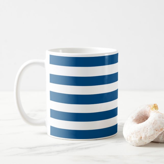 Mug Bleu et blanc (Avec donut)