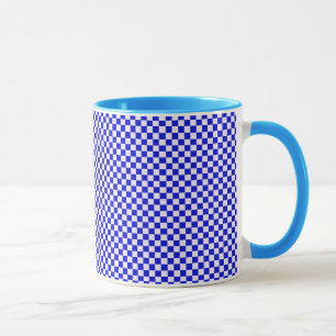 Mug Bleu et blanc À damiers Musique
