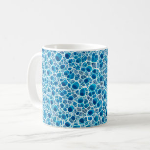 Mug Bleu et blanc Frosty Imaginaire Abstrait Ice Mosai