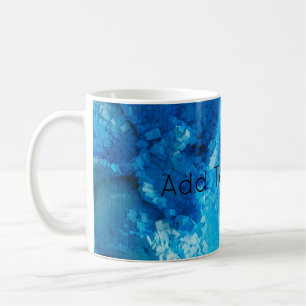 Mug Bleu et blanc Mélange d'art Abstrait