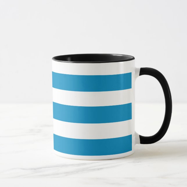 Mug Bleu et blanc sur les transats (Droite)
