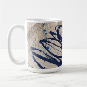 Mug Bleu et Gris Abstraits Ohs