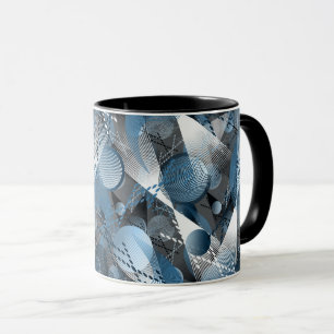 Mug Bleu et gris. Résumé.