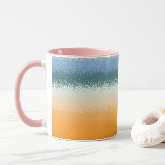 Mug Bleu et orange (Avec donut)