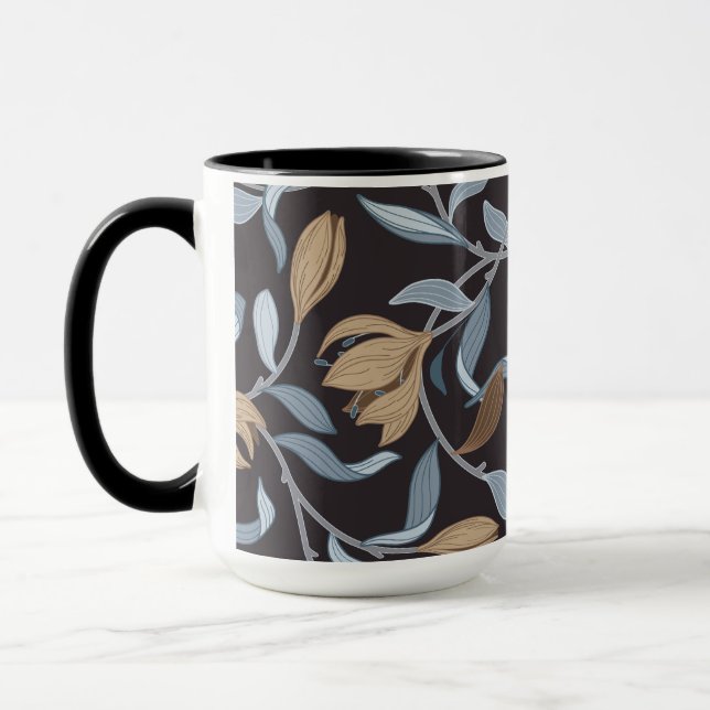 Mug Bleu et Tan William Morris Elegant Inspiré (Gauche)