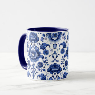 Mug Bleu floral