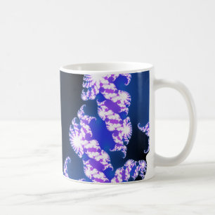 Mug bleu fractal