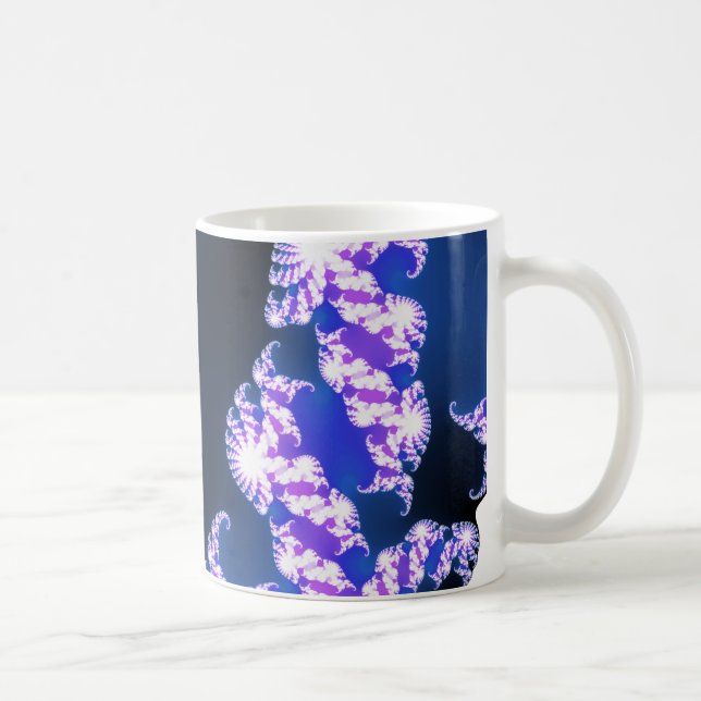 Mug bleu fractal (Droite)