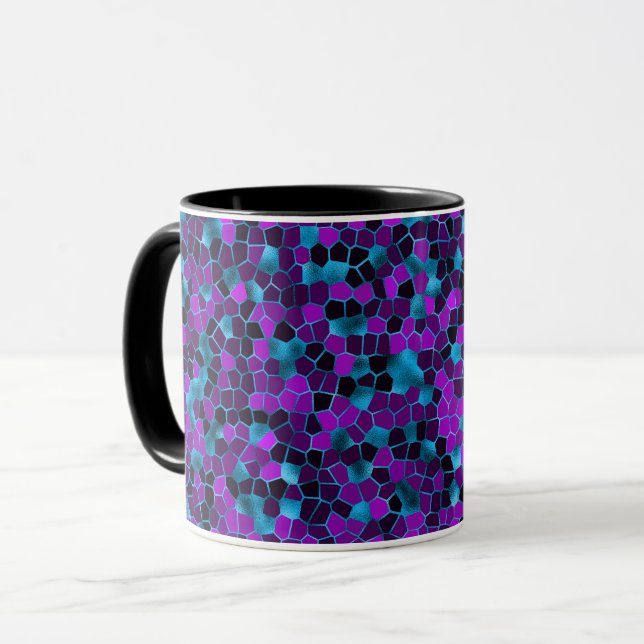 Mug Bleu glacé et violet (Devant gauche)