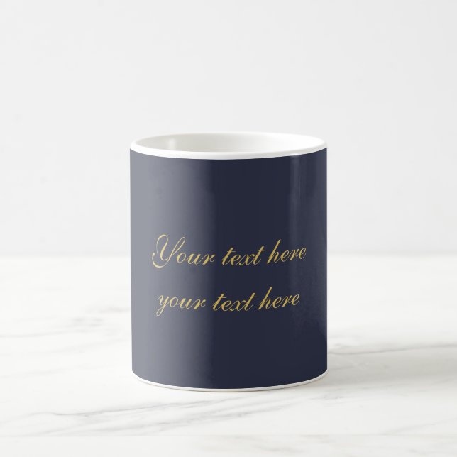 Mug Bleu Gold Professionnel Tendance Minimaliste Propr (Centre)