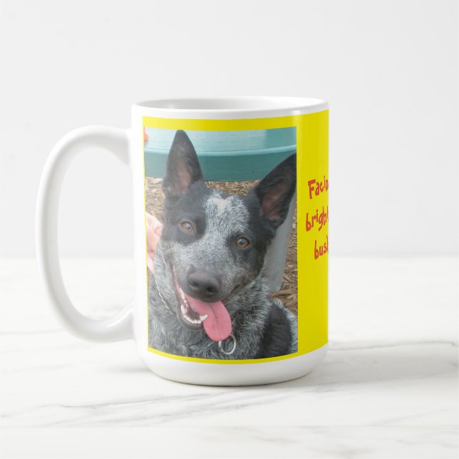 Mug Bleu hélier chien chien muette (Gauche)