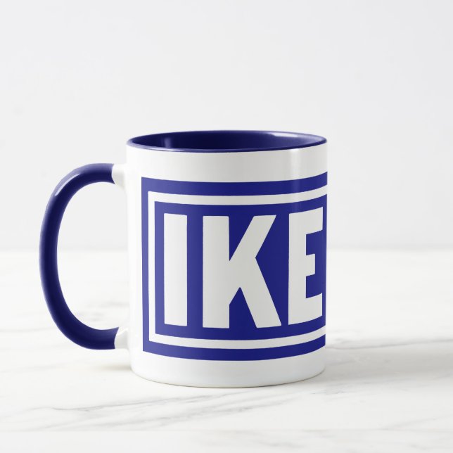 Mug Bleu Ike 1952 (Gauche)