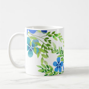 Mug Bleu Infini Oubliez Moi Pas Fleurs