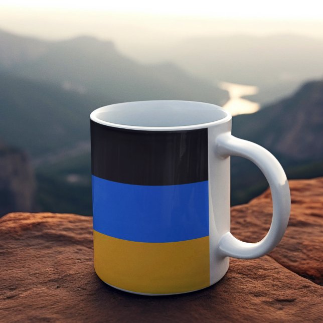 Mug Bleu jaune (mugs and cups)