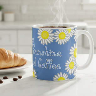 Mug Bleu Jaune et Blanc marmite de marmite dire