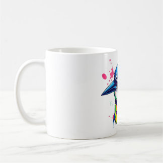 Mug Bleu Jay Cravate de la tête de cou Tee