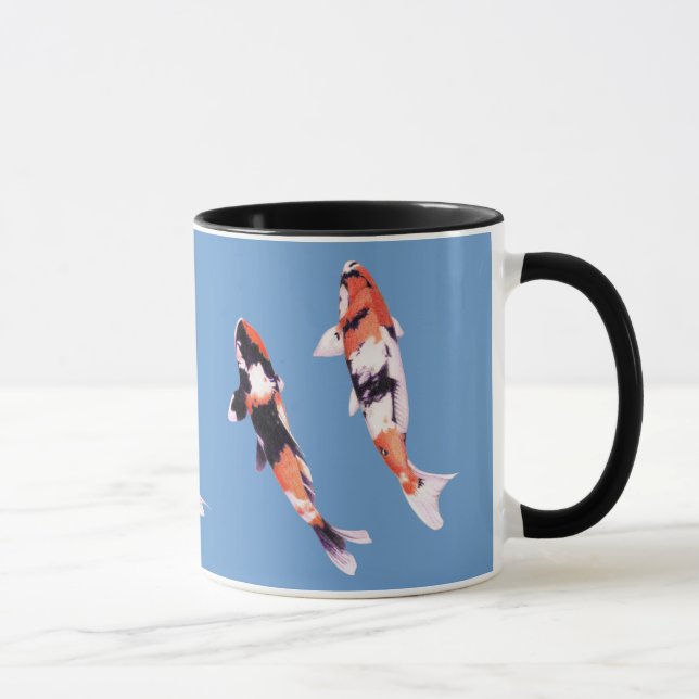 Mug bleu koi flottant (Droite)