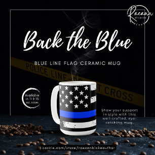 Mug Bleu Ligne Drapeau en céramique Musique