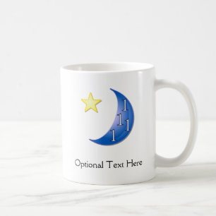 Mug Bleu Lune Bouge de café personnalisable