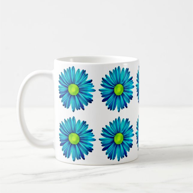 Mug Bleu marguerite (Gauche)