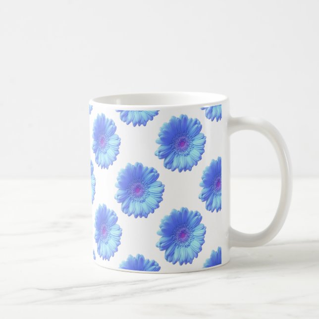 Mug Bleu marguerite (Droite)