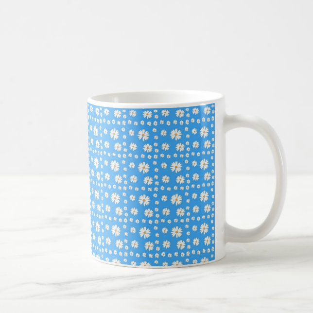 Mug Bleu marguerite (Droite)