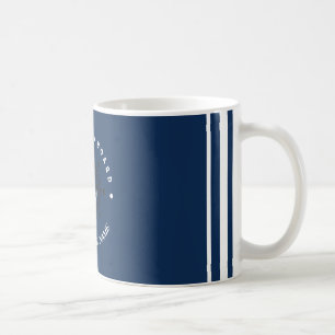 Mug Bleu Marine Ancre nautique club bateau marina