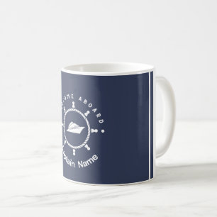 Mug Bleu Marine Ancre nautique club bateau marina