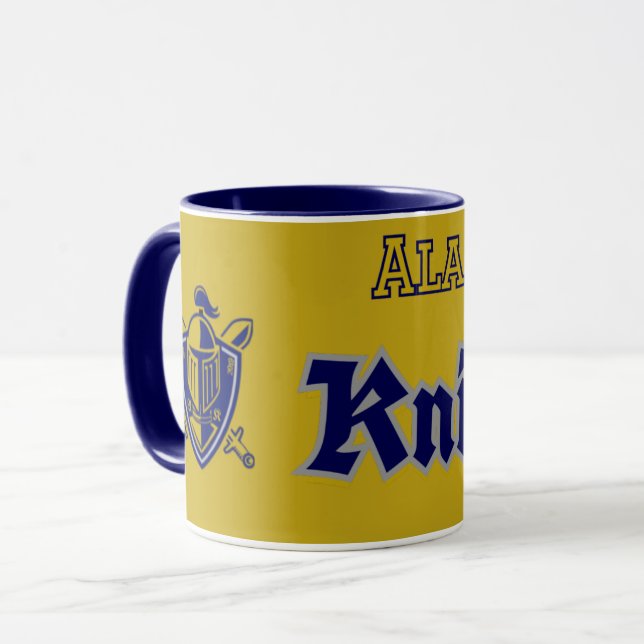 Mug Bleu Marine des Chevaliers de l'Alabama (Devant gauche)