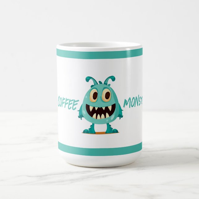 Mug Bleu/monstre/enfant/halloween (Centre)