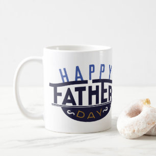 Mug Bleu Navy Happy Papa Fête des Pères
