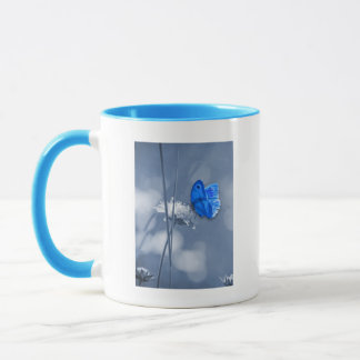 Mug Bleu papillon