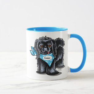 Mug Bleu personnalisé par nom d'animal domestique noi