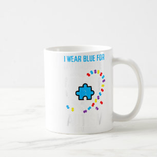 Mug Bleu pour la sensibilisation à l'autisme de la fil
