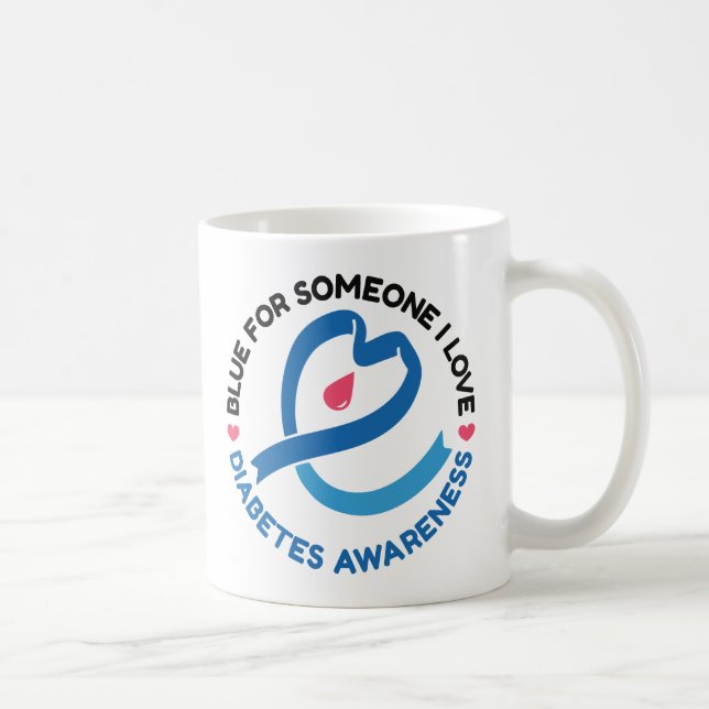Mug Bleu pour quelqu'un que j'aime – Sensibilisation a (Droite)