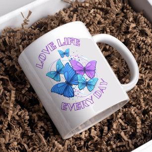 Mug Bleu pourpre Bright Flairflies modernes